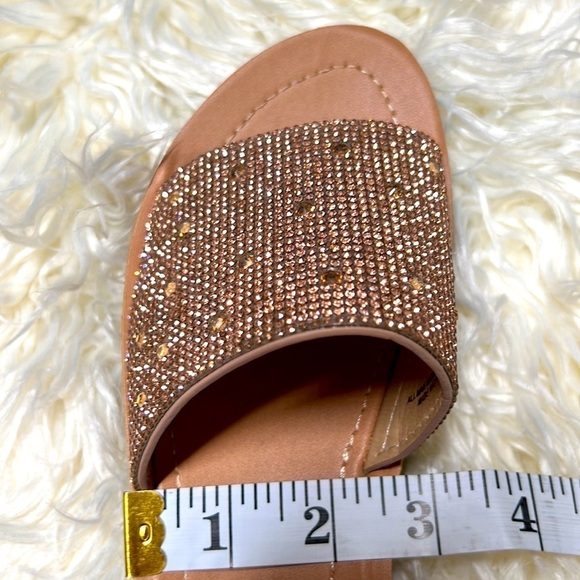 Sandals  SODA Size 6.5 copper penny. Rhinestones. Like NWT - Picture 5 of 8